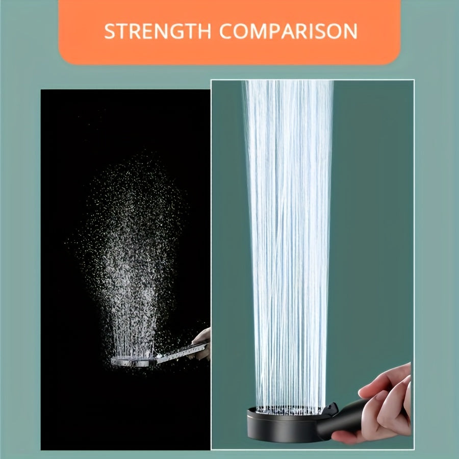 [5 Modes | High-Pressure] 5 Modes High-Pressure Handheld Shower Head | Fragrance-Free, Sensitive Light Beige, Easy Install, No Batteries - Modern Bathroom Accessory, Water Sprayer, RV Faucets, 90 Regions