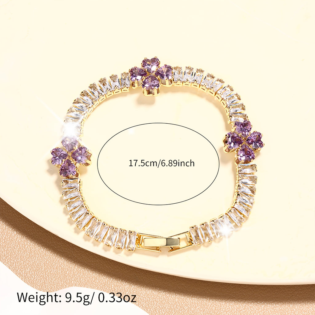 Heart Shape Tennis Bracelet