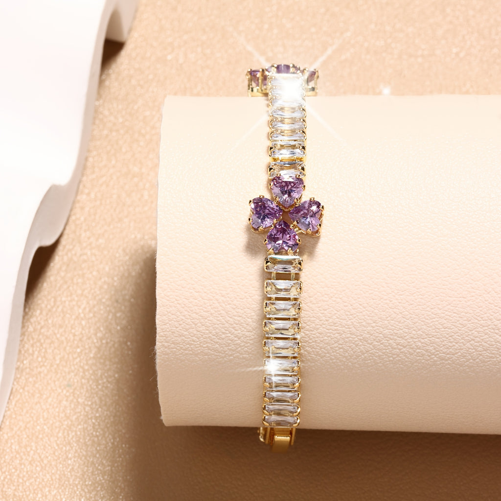 Heart Shape Tennis Bracelet