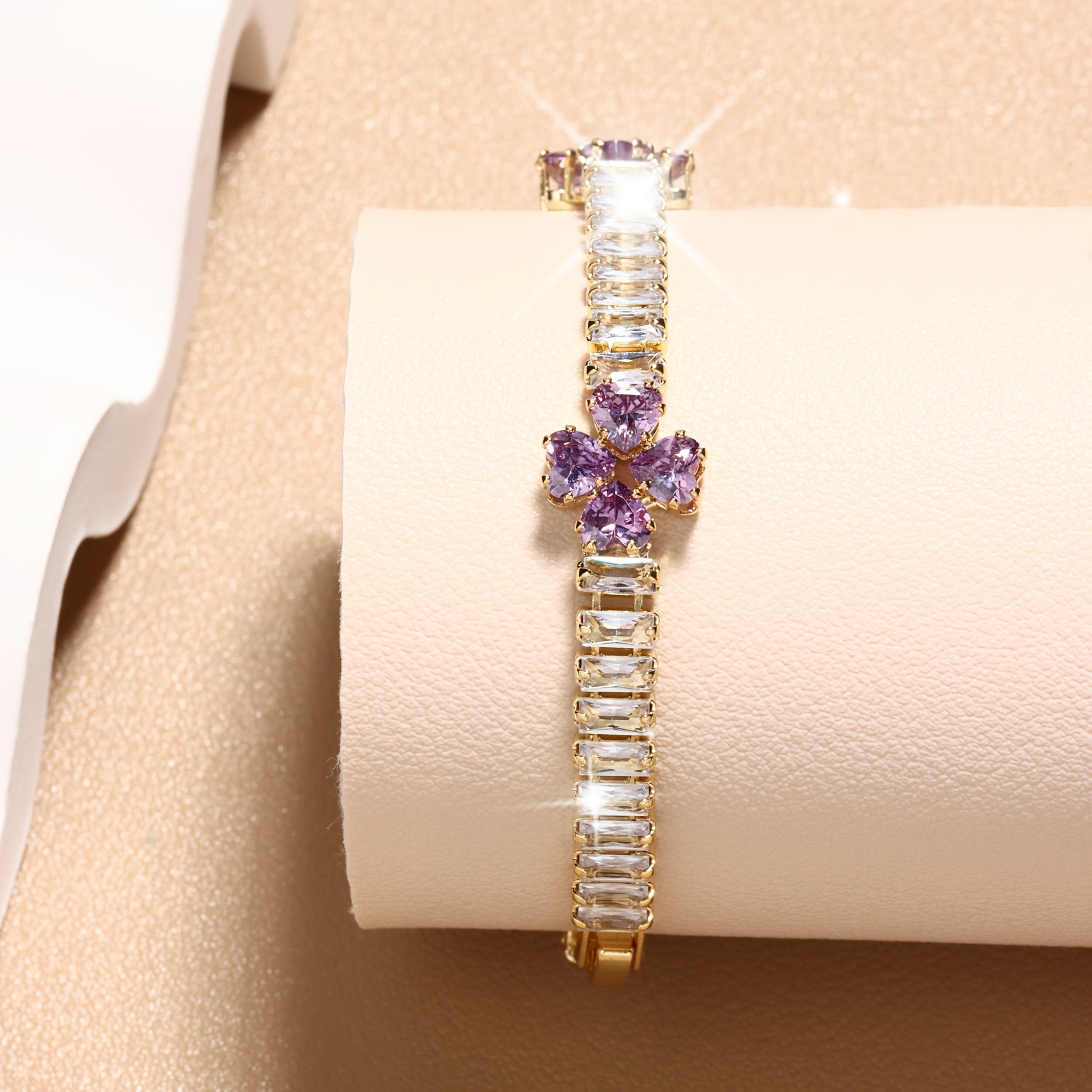 Heart Shape Tennis Bracelet