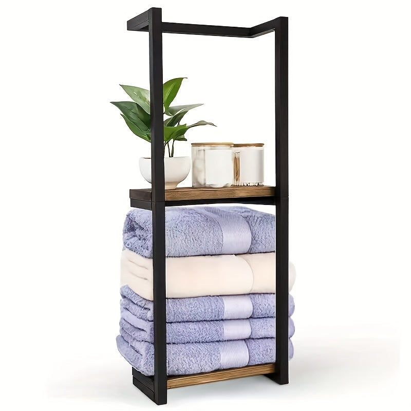 2-Layer Iron Towel Rack