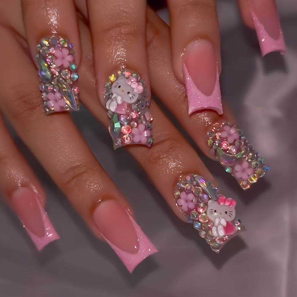 Justine Hello kitty Press-On