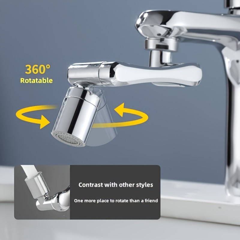 1440 ° rotating robotic arm faucet, splash proof design and multi adapter head - including installation tools, stylish and durable kitchen and bathroom faucets, bathroom sink faucets, multifunctional water flow, modern aesth