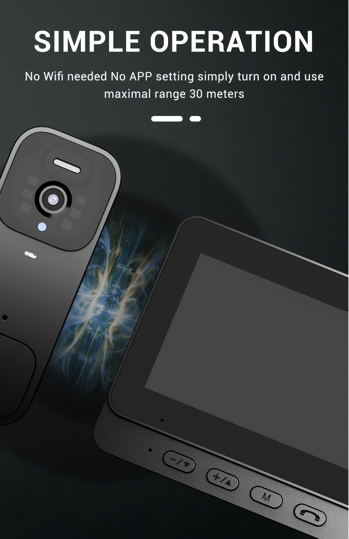 X7/NT601/X6 SMart Video Doorbell With 4.3" Display: No WiFi Needed & 128GB Storage | 300K Pixel Auto-Capture + 3+ Month Battery | 90-Min Charging - Home Security System For Apartments/Houses