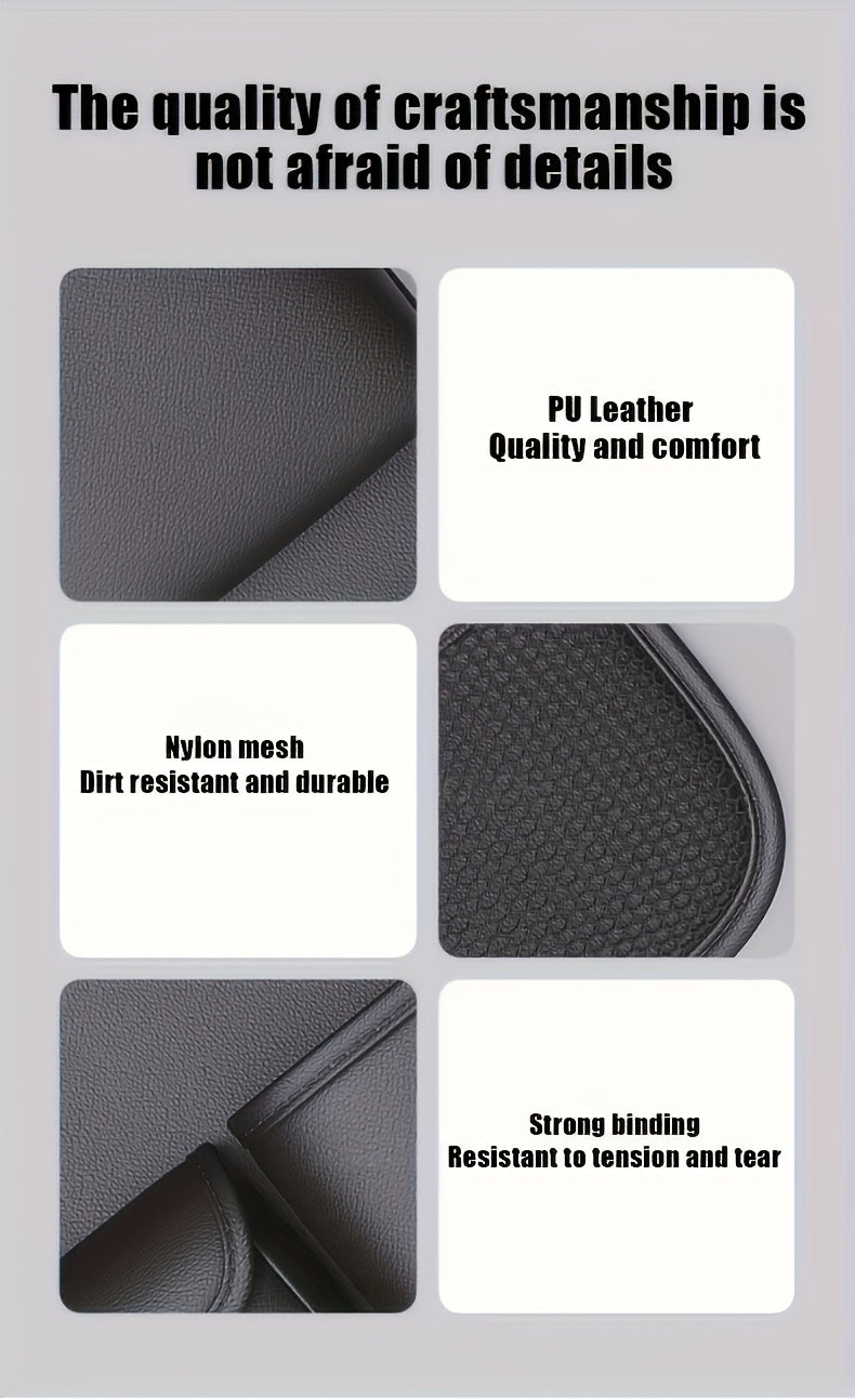 PU Leather Car Seat Back Organizer