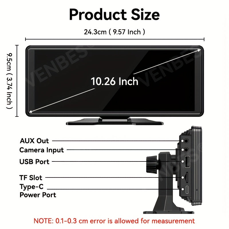 VENBES Car Multimedia Video Player