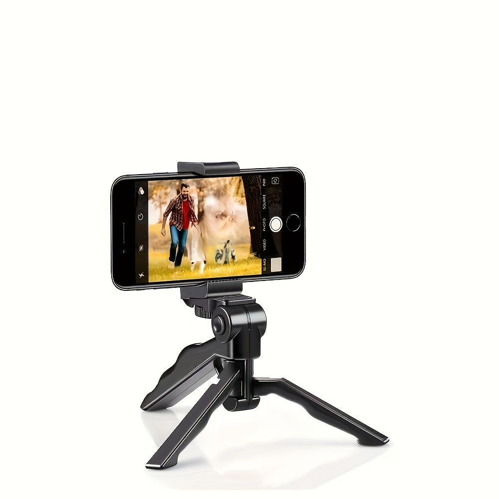 Supports 360-degree Rotation Anti-Shake Mobile Phone Tripod Mount, Portable Thickened Smartphone Holder with Adjustable Clamp, Universal Tripod Stand Suitable for Mobile Phone Live Broadcasting and Photography