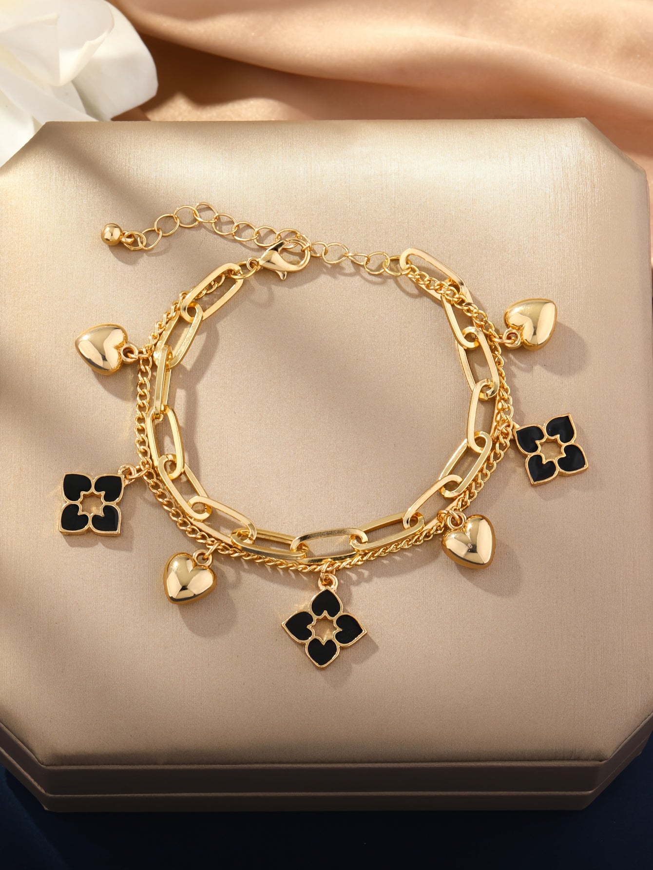 Double Layer Charm Bracelet