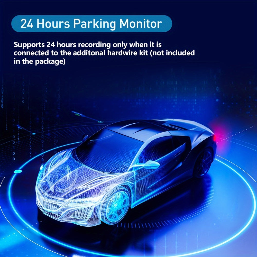 [Dual Lens Dash Cam] ZKCAMSPY Dual Lens Dash Camera | Dual Front and Inside Car Camera with G-Sensor, Loop Recording, Night Vision, Motion Detection, Parking Monitoring | Compatible with PC, Hardwiring Powered, for Taxi, Truc