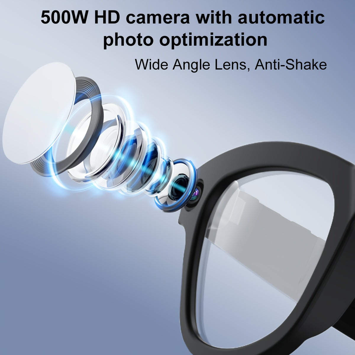 [Smart Translation Glasses] Smart Glasses with 1080P Video & Real-Time Translation | 160 Languages, 4K Motion Recording, High-Definition Audio, Noise Reduction, Wireless Call, Magnetic Charging - USB Rechargeable for TV, Mobi