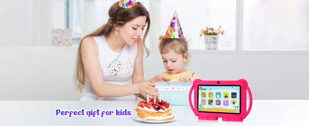 7 Inch Tablet, 32GB ROM 2GB RAM Android 11.0 Tablet with 2.4G WiFi, Eye Protection Screen, Parental Control, Education APP, Dual Camera, Shockproof Case, Games