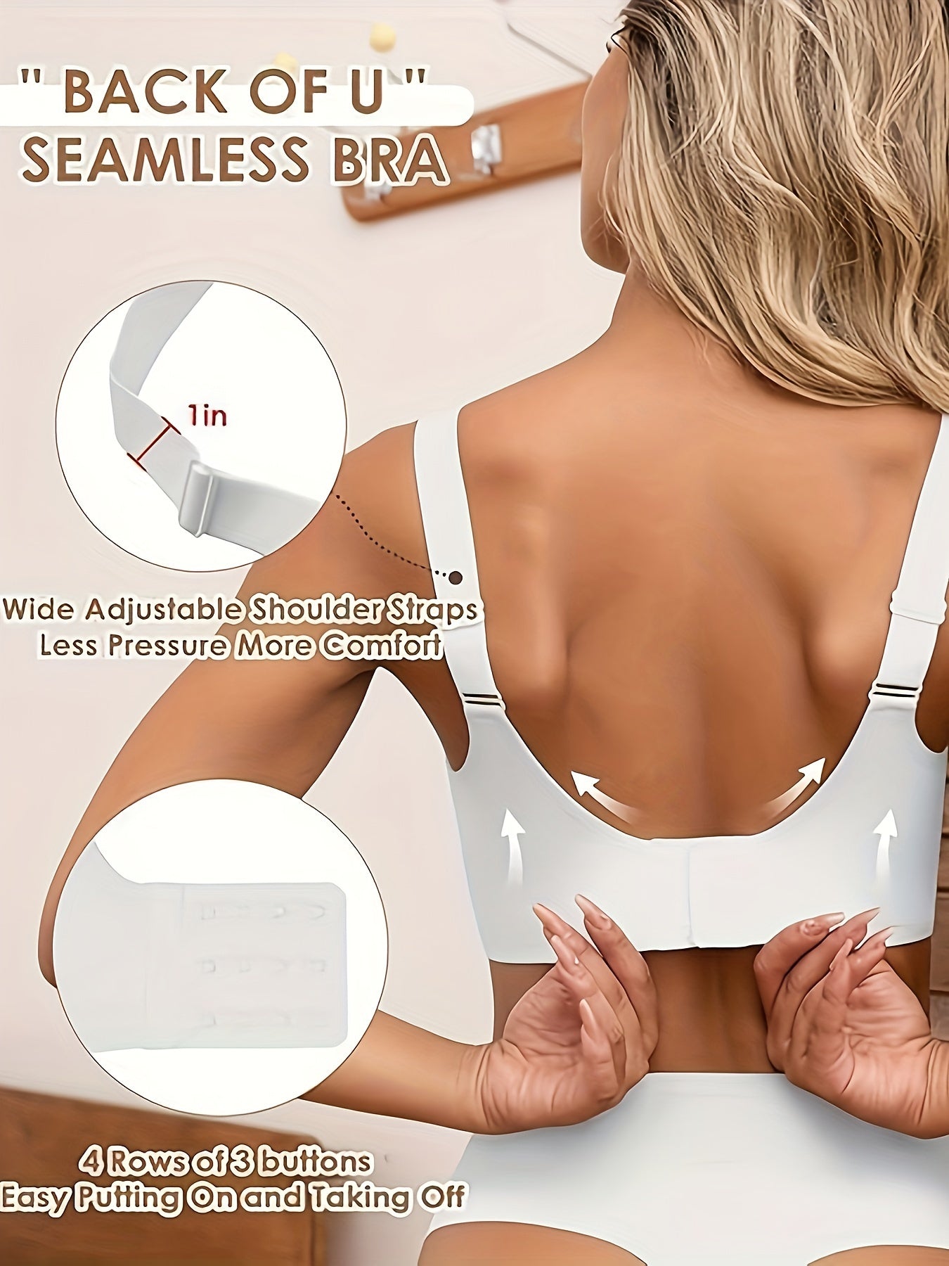Solid Seamless Wireless Bra, Comfy Anti Sagging Push Up Sporty Women's Lingerie & Underwear