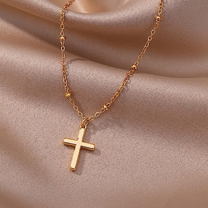 18k Golden Plated Cross Necklace