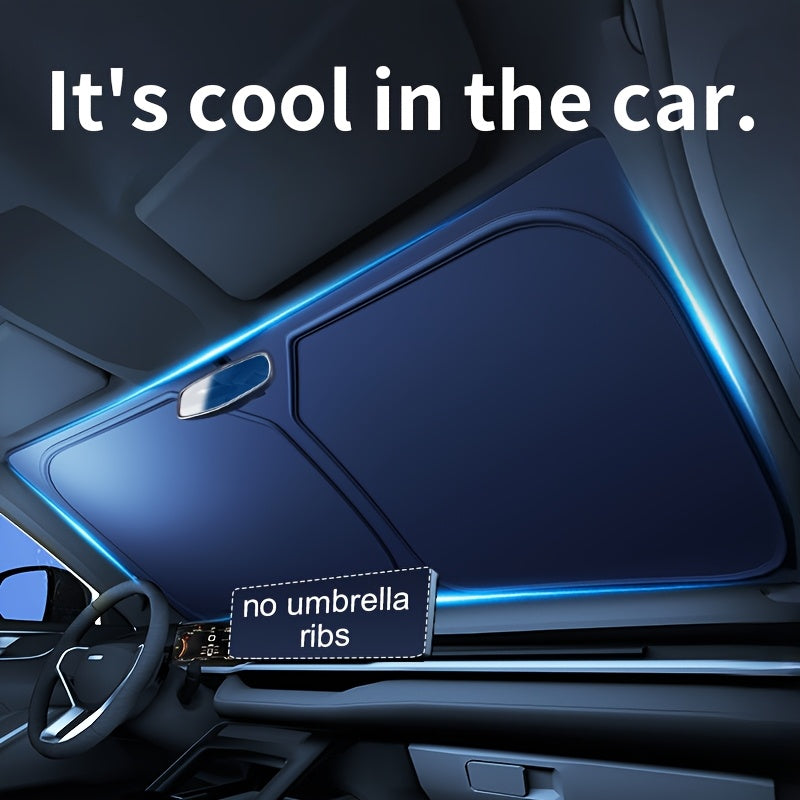 2024 New Front Window Sunblock Curtain - Car Sunshade Interior Windshield Heat Shield Sunshade Panel