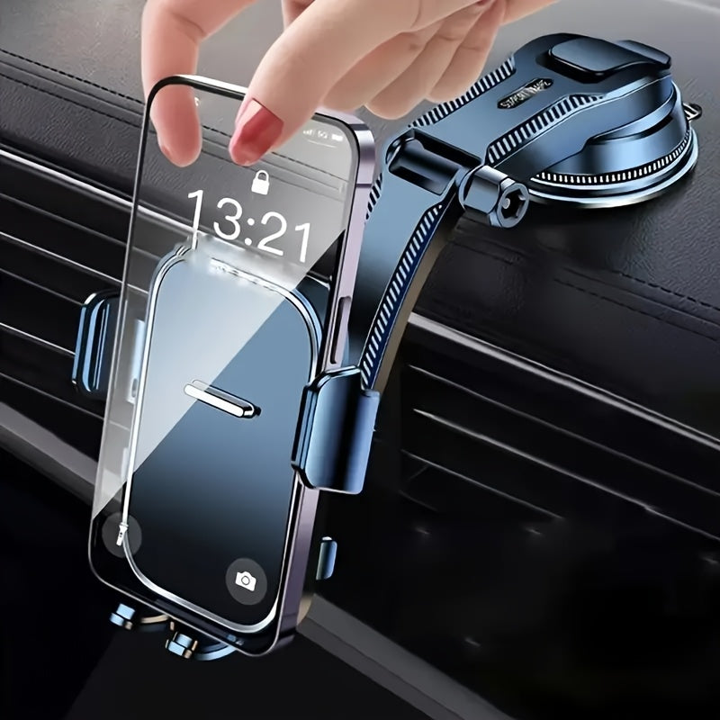 [Rotating Car Phone Holder] 360° Rotating Adjustable Car Dashboard Phone Holder | Strong Suction Base, ABS Material, Hands-Free Smartphone Stand for Vehicle Ventilation Unit - Quiet Navigation Mount