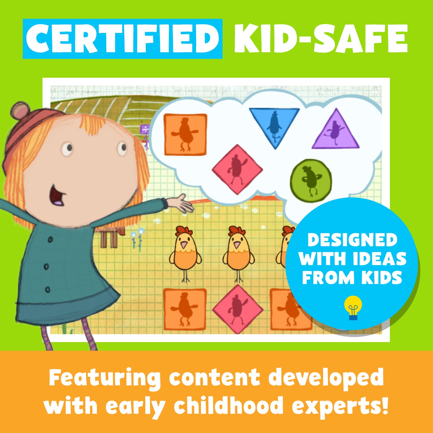 PBS Kids - Playtime Pad 2.0 - 7" HD Kids Safe Tablet + Live TV