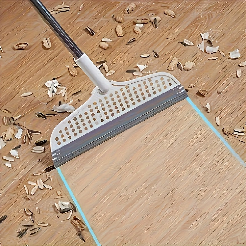 [Extra-Long Magic Broom] Durable Extra-Long Magic Broom with Detachable Head | Dual-Sided Silicone Brush, Suitable for Hard Floors and Carpets, Effectively Removes Hair and Dust, Designed at 180° Angle for Easy Storage, Perf