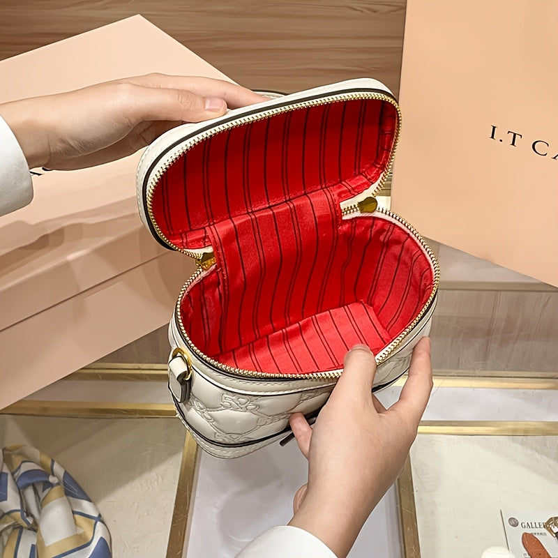 [Luxury Box Bag] High-End Retro Mini Box Bag | Light Luxury Niche, Women's Cross-Body Bag, Zipper Closure, Detachable Shoulder Strap, Valentine's Day Gift for Girlfriend, Perfect for Daily And Commuting Us