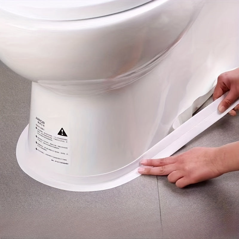 2 Rolls Heavy-Duty Self-Adhesive Bathtub and Toilet Sealing Tape - Waterproof Edge Protector, Suitable for Bathroom Shower Sink Floor Wall Caulking | Moisture Resistant Easy to Apply Long Lasting Adheisve|Bathwater Proof Smoo