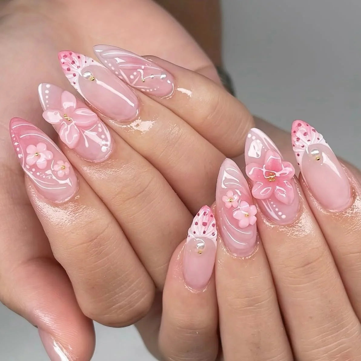 Almond Pattern Press On