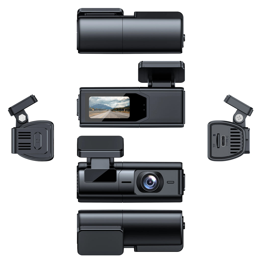 Mini Dash Camera 4G Lens Camera  1.47" IPS Screen Car Dash Cam 2K WiFi DVR Black Box G-sensor E-dog 2K Front Camera Compact DVR