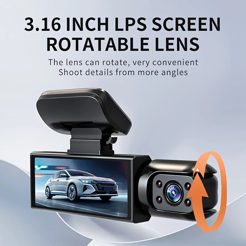 VAVUPO Dual Lens Dash Cam Wide Angle