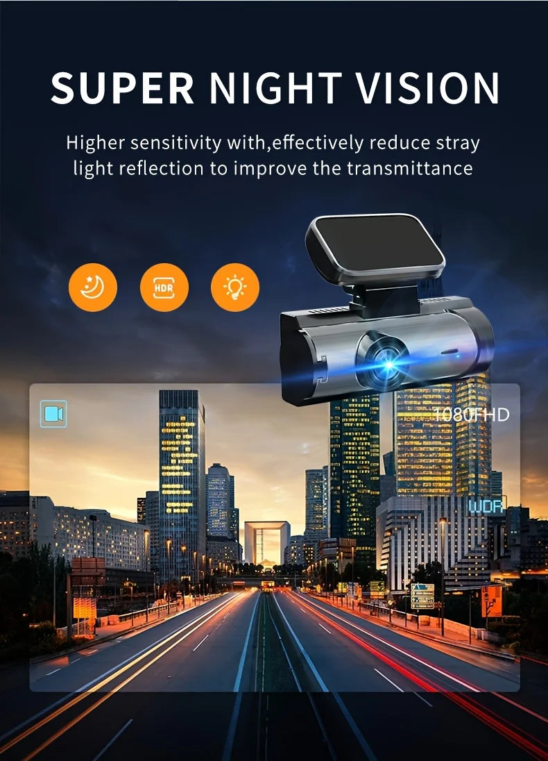 VAVUPO Dual Lens Dash Cam Wide Angle