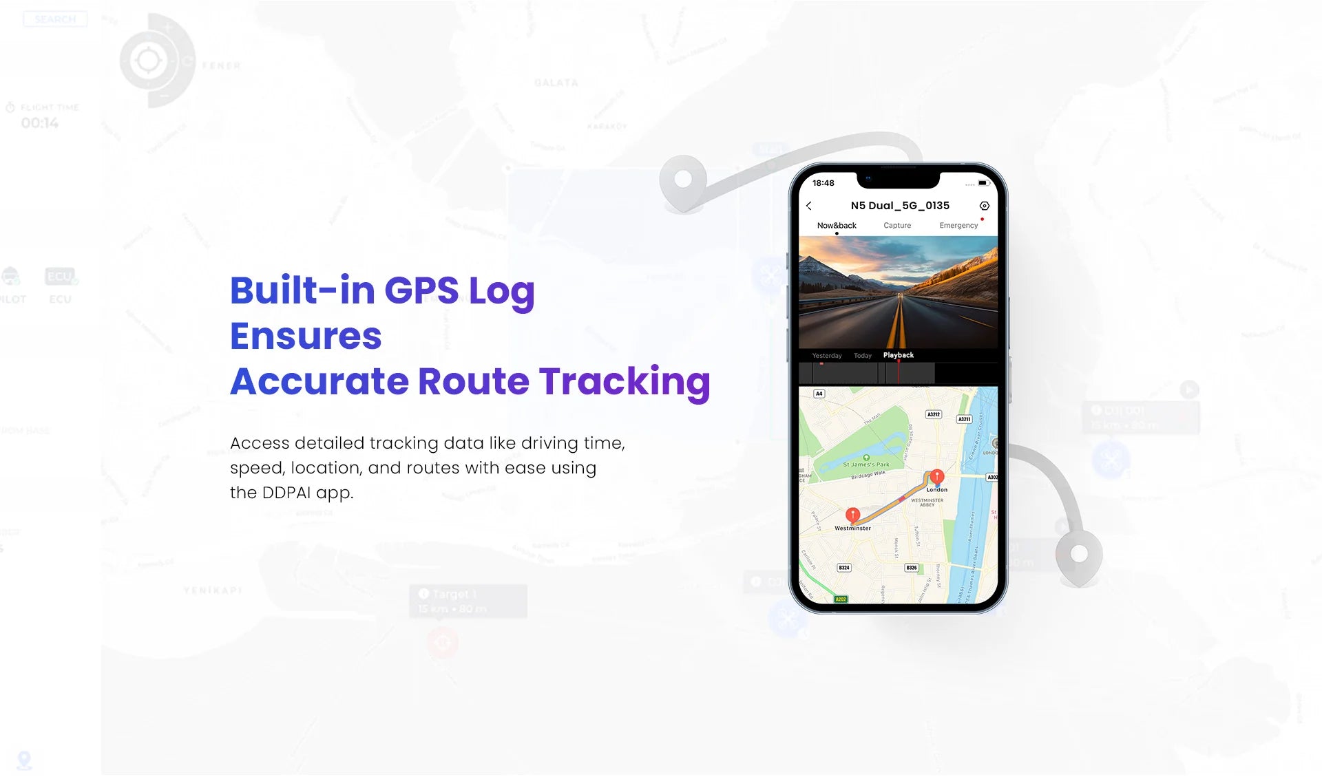 DDPAI Dash Cam Dual Front and Rear