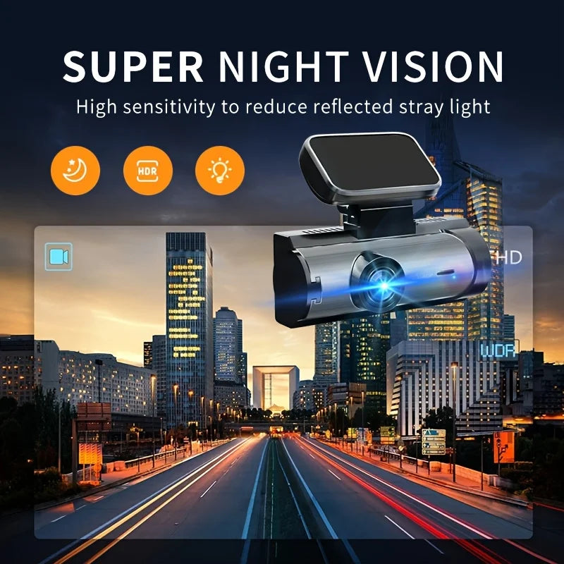 VAVUPO Dual Lens Dash Cam Wide Angle