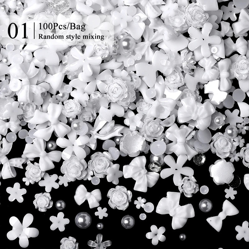 Pearl Mixed Press On