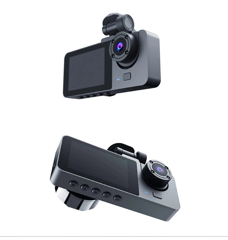 FHD 1080P 2Inch Car DVR Dash Cam 3 Lens Night Vision Rear View Camcorder Auto Camera Vehicle Accessories