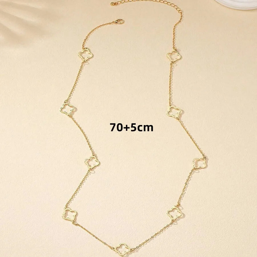 Gold Four Leaf Clover Necklace