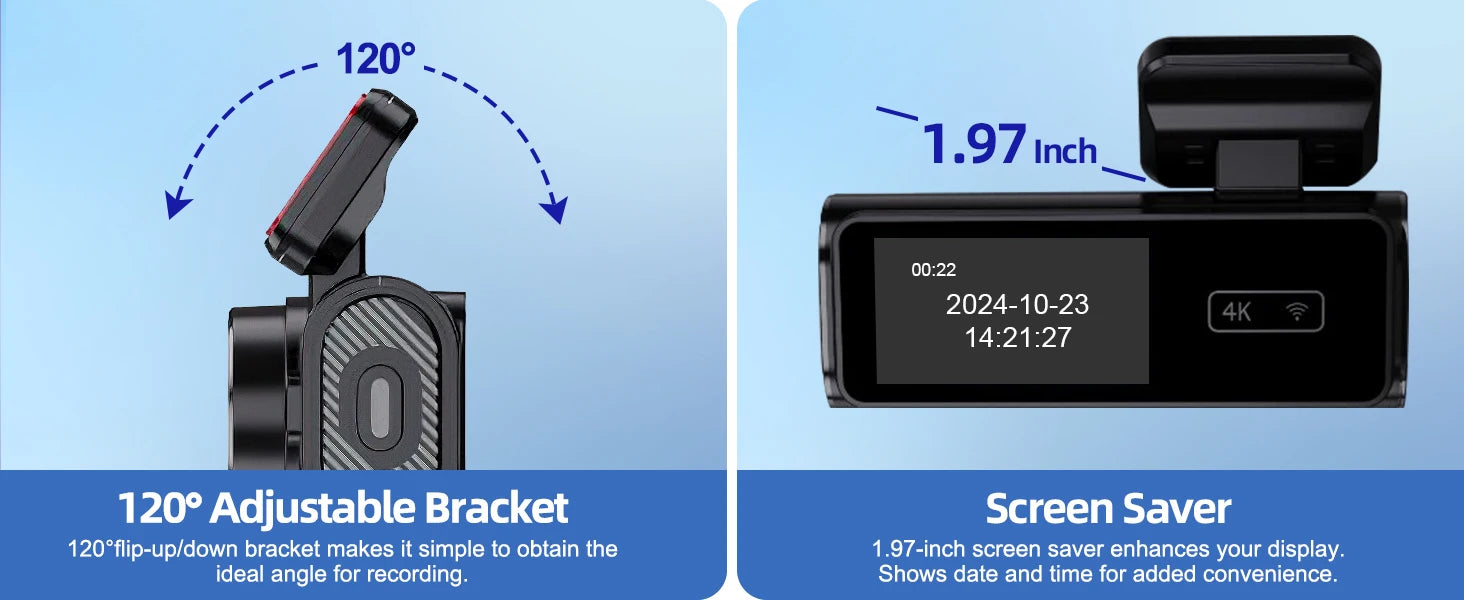 Ultra HD 4K Front Mini Dash Cam