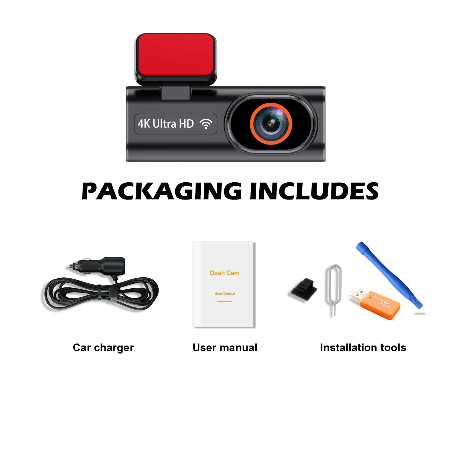 Ultra HD 4K Front Mini Dash Cam