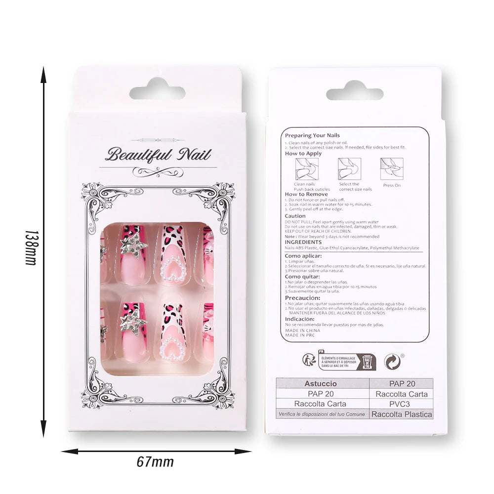 Leopard Hello Kitty Press on