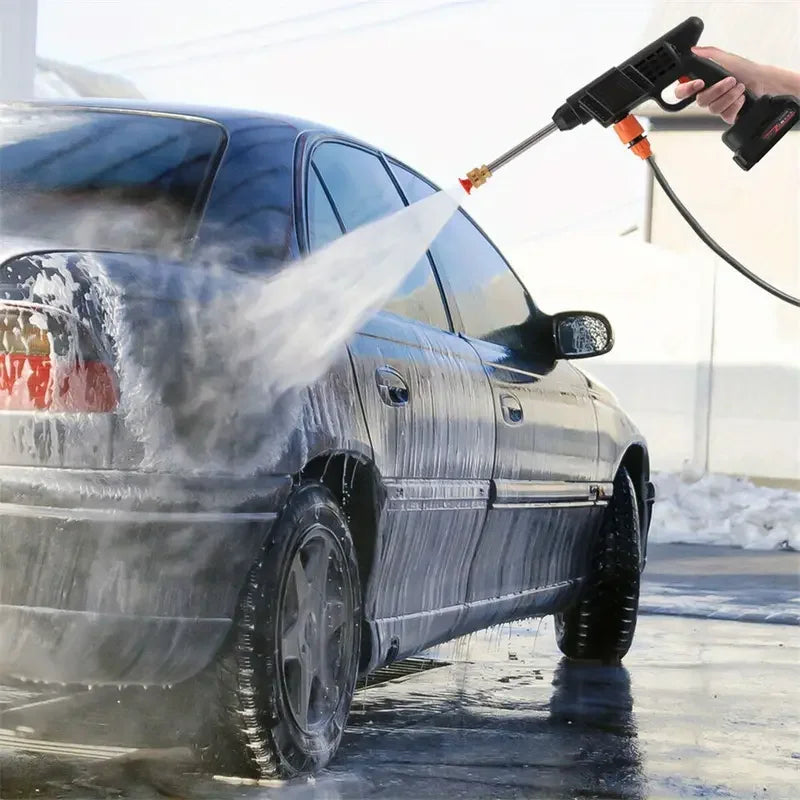 Portable Wireless High Pressure Car Washer Water Gun Strong Power Household Lithium Battery Rechargeable Washing Machine Tools