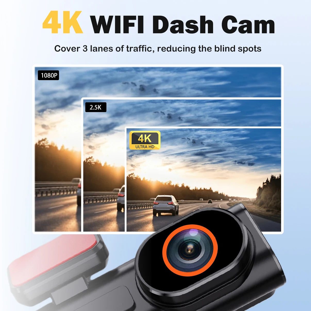 Ultra HD 4K Front Mini Dash Cam