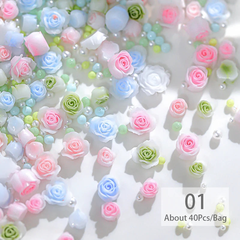 Pearl Mixed Press On