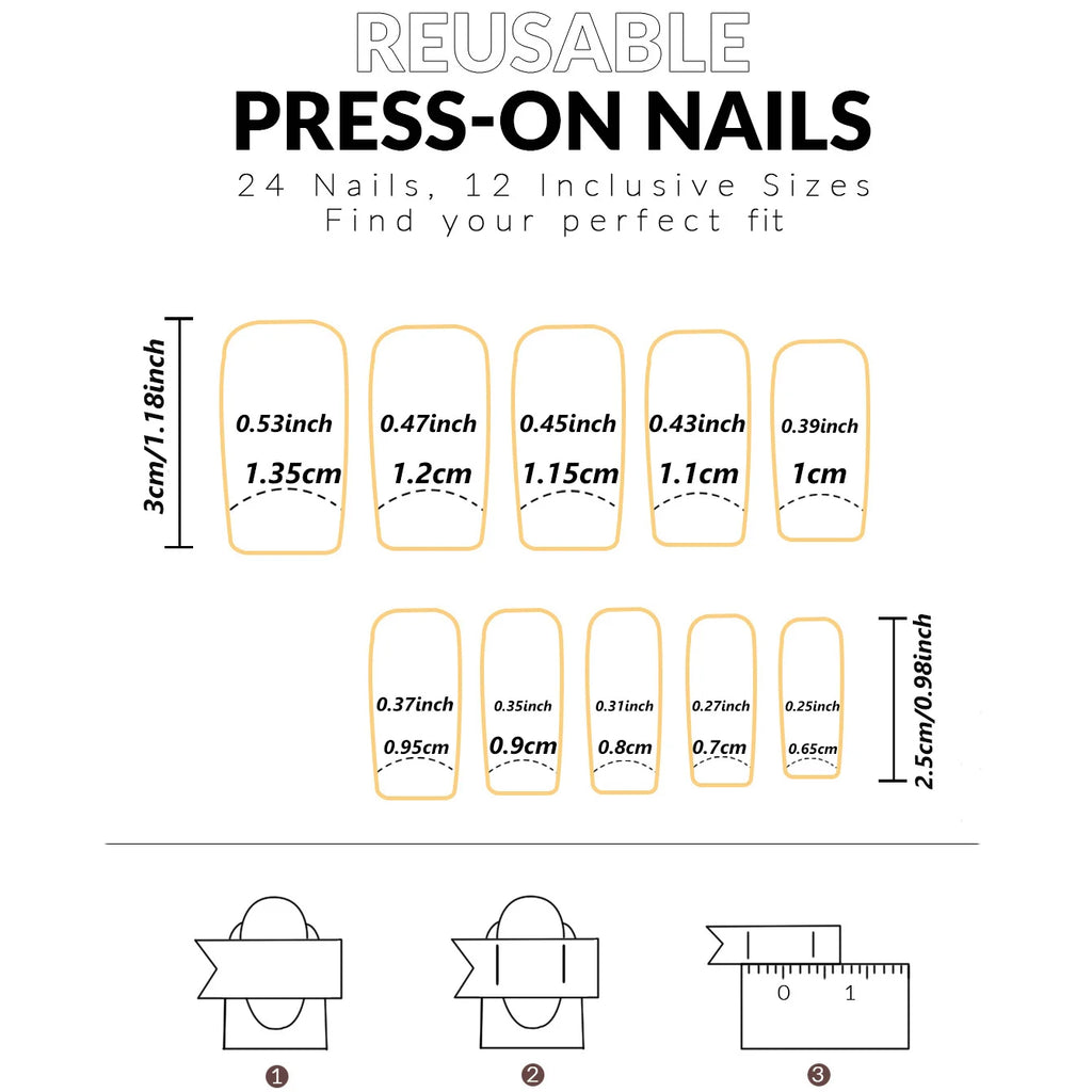 Pink Bow Press on nails