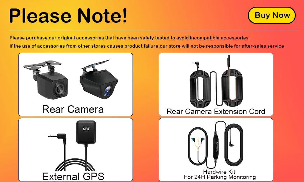 Ultra HD 4K Car Front Dash Cam Mini WIFI DVR Black Box Room With 24H Parking Monitor Night Vision,GPS/Rear View Camera Optional