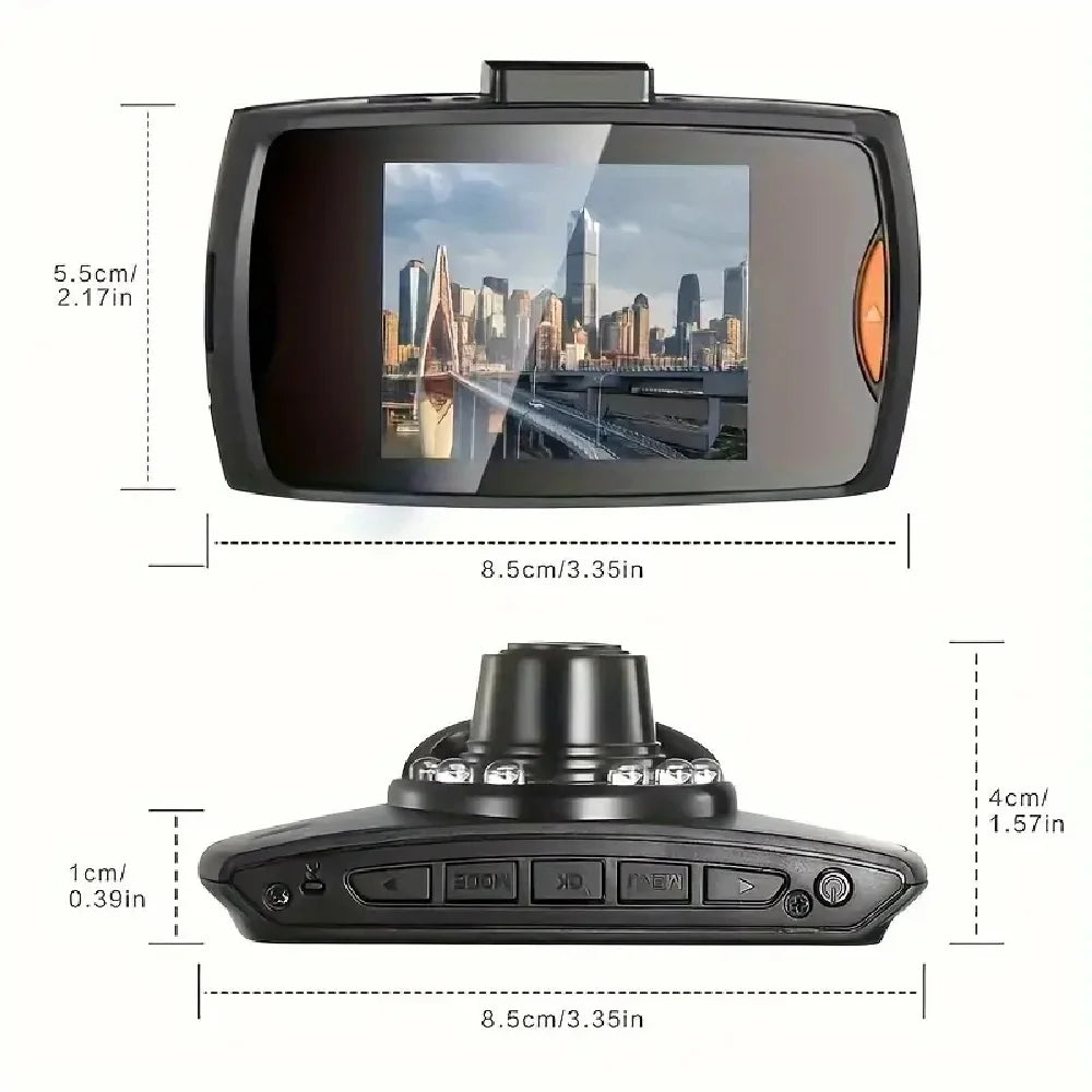 FHD 1080P 2Inch Car DVR Dash Cam 3 Lens Night Vision Rear View Camcorder Auto Camera Vehicle Accessories