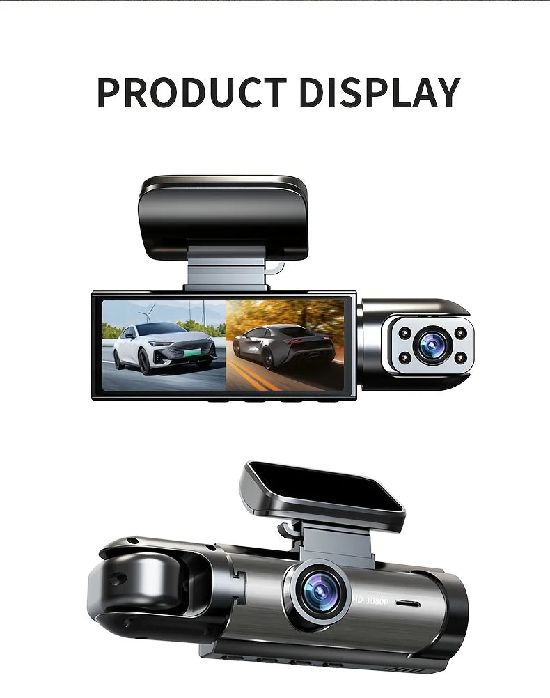 VAVUPO Dual Lens Dash Cam Wide Angle