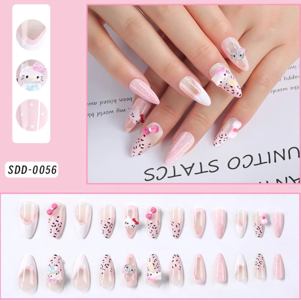 Hello Kitty Bowknot Press on