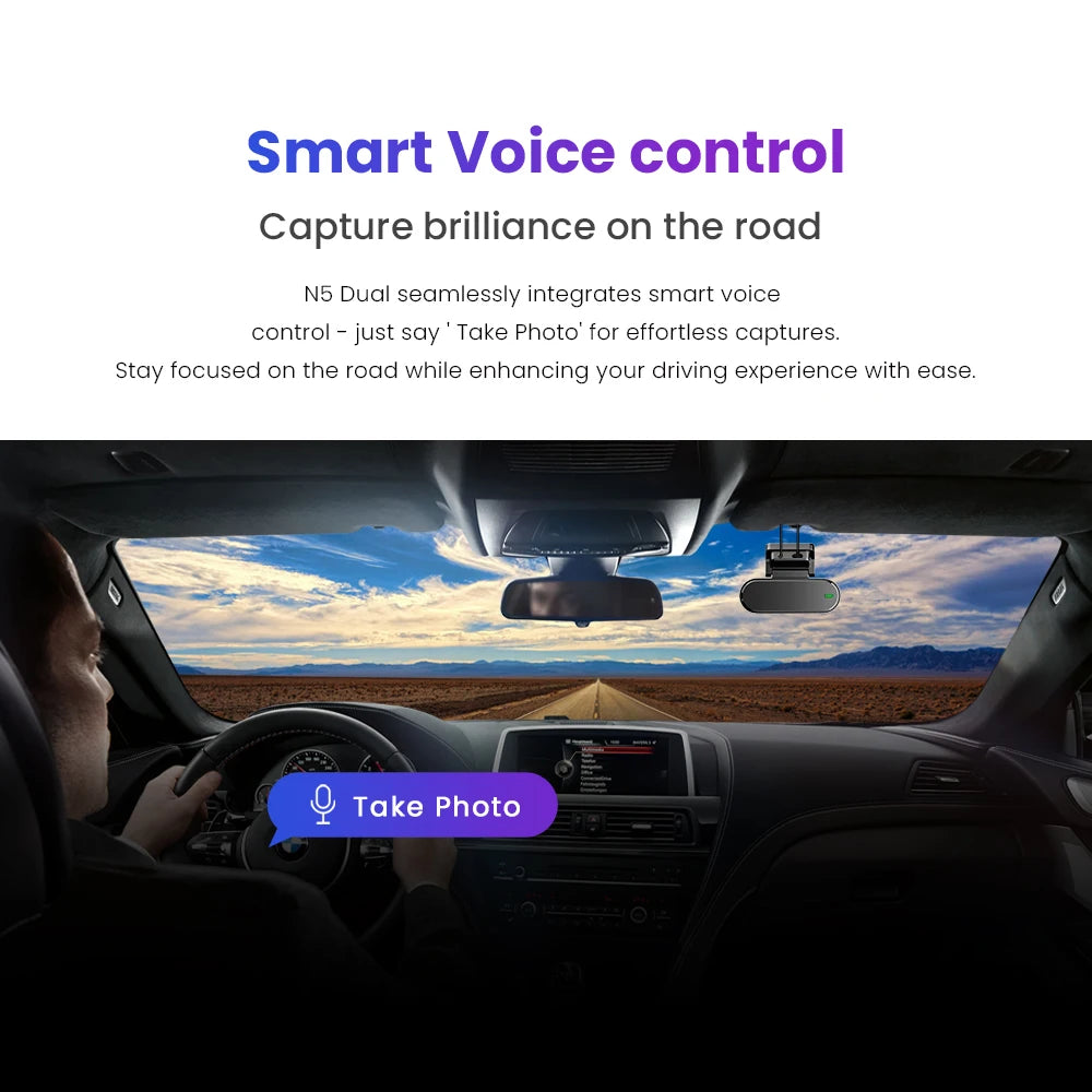 DDPAI Dash Cam Dual Front and Rear