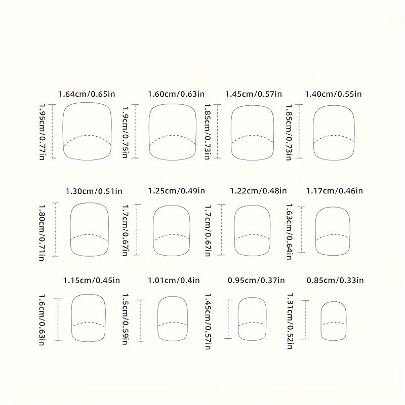 24-Piece Press on Nails Set - Short Square Shape, Glossy Finish, Golden & Pink Striped Pattern, Easy to Apply & Remove False Nail Tips