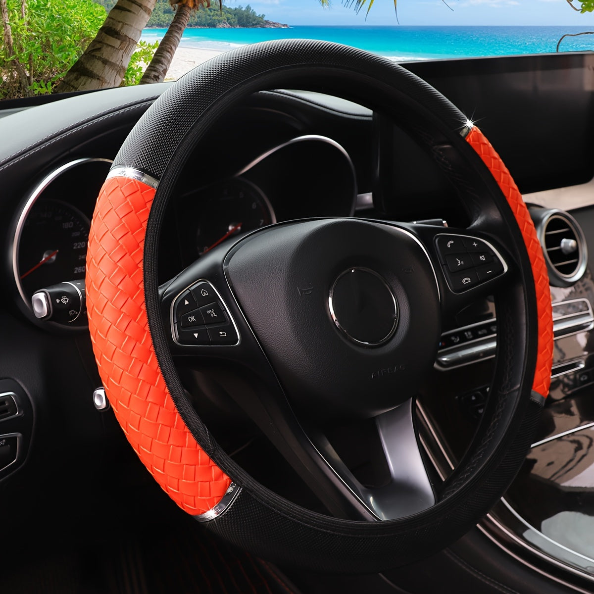 3D Woven Metal Steering Wheel Cover