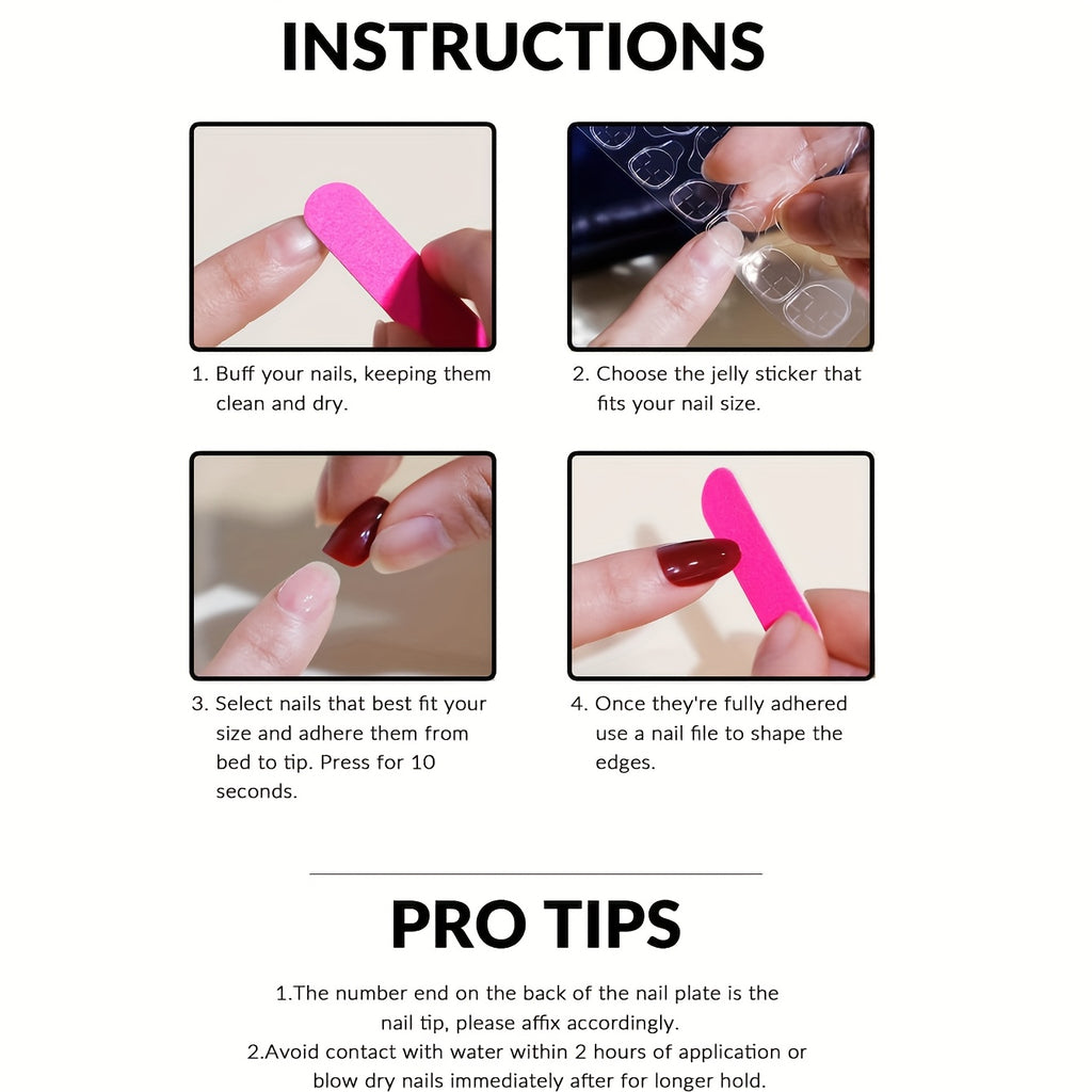 [Christmas | 24pcs Nail Set] 24pcs Christmas Nail Set - French Red Santa Hat, White Bow & Snowflake Design, Glossy Acrylic Nails for Women, Holiday Parties & Daily Wear, Festive Nail Art Gift, Elegant Nail Style, Durable Nail