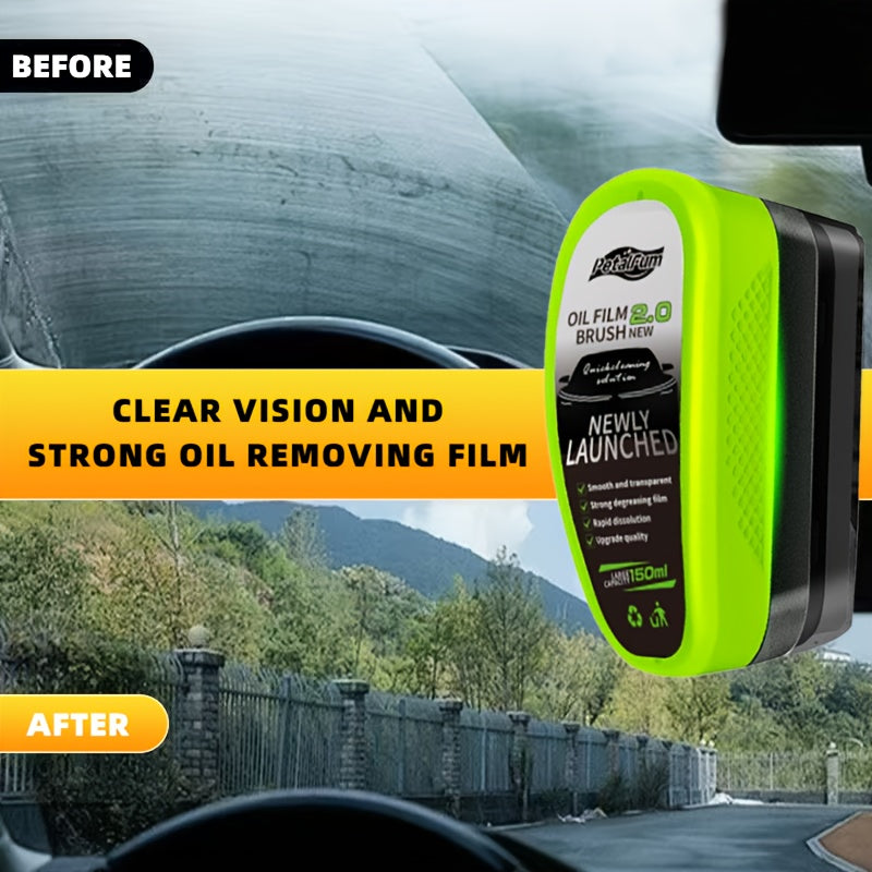 Car Windshield Oil Film Remover, Car Accessories, Automotive Oil Film Cleaning Brush, Multifunctional Car Cleaning Brush, Car Windshield & Side Window Cleaning Tool, Car Wash Accessories, Car Stuff, Car Cleaning Kit, Random S