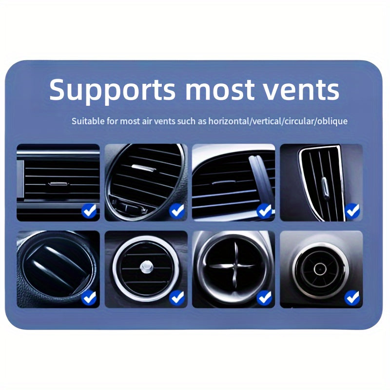 [360° Rotating Phone Holder] 360 Degree Rotating Phone Car Holder | Air Conditioner Air Outlet Ventilation Card Link Hook | Universal Mobile Phone Fixed Stand