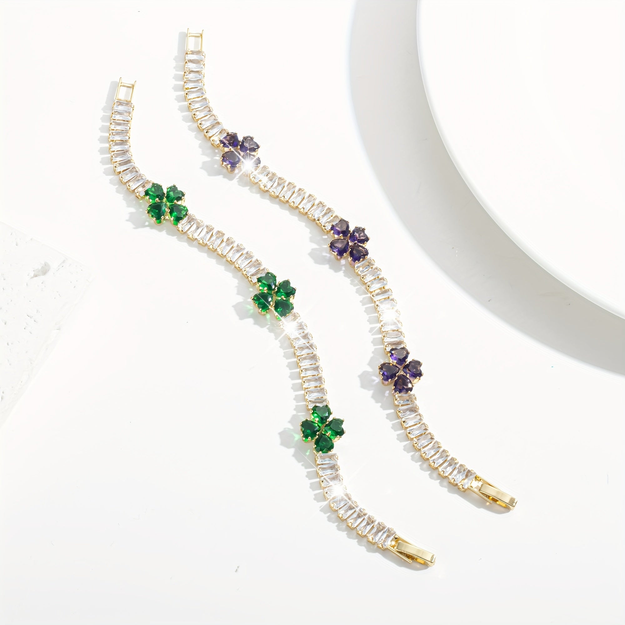 Heart Shape Tennis Bracelet